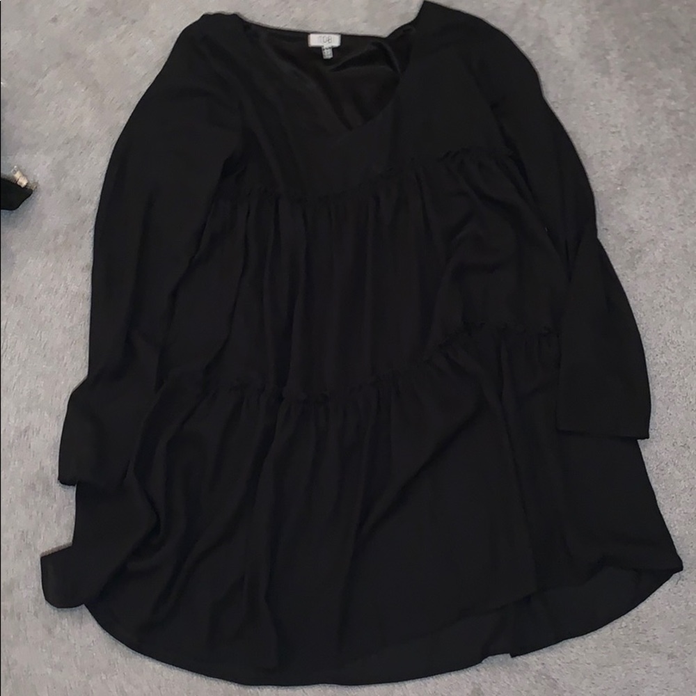 Tobi tiered Black Dress